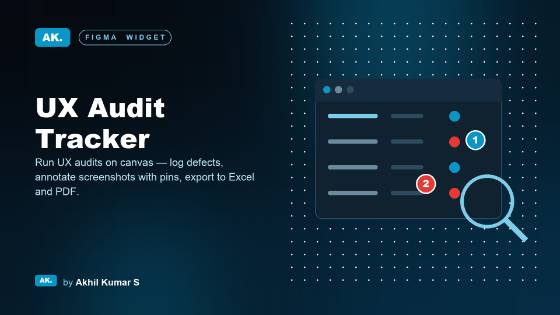 UX Audit Tracker widget cover