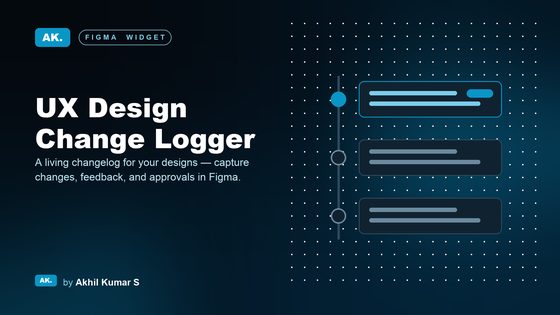 UX Design Change Logger widget cover
