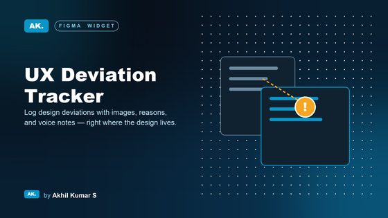 UX Deviation Tracker widget cover