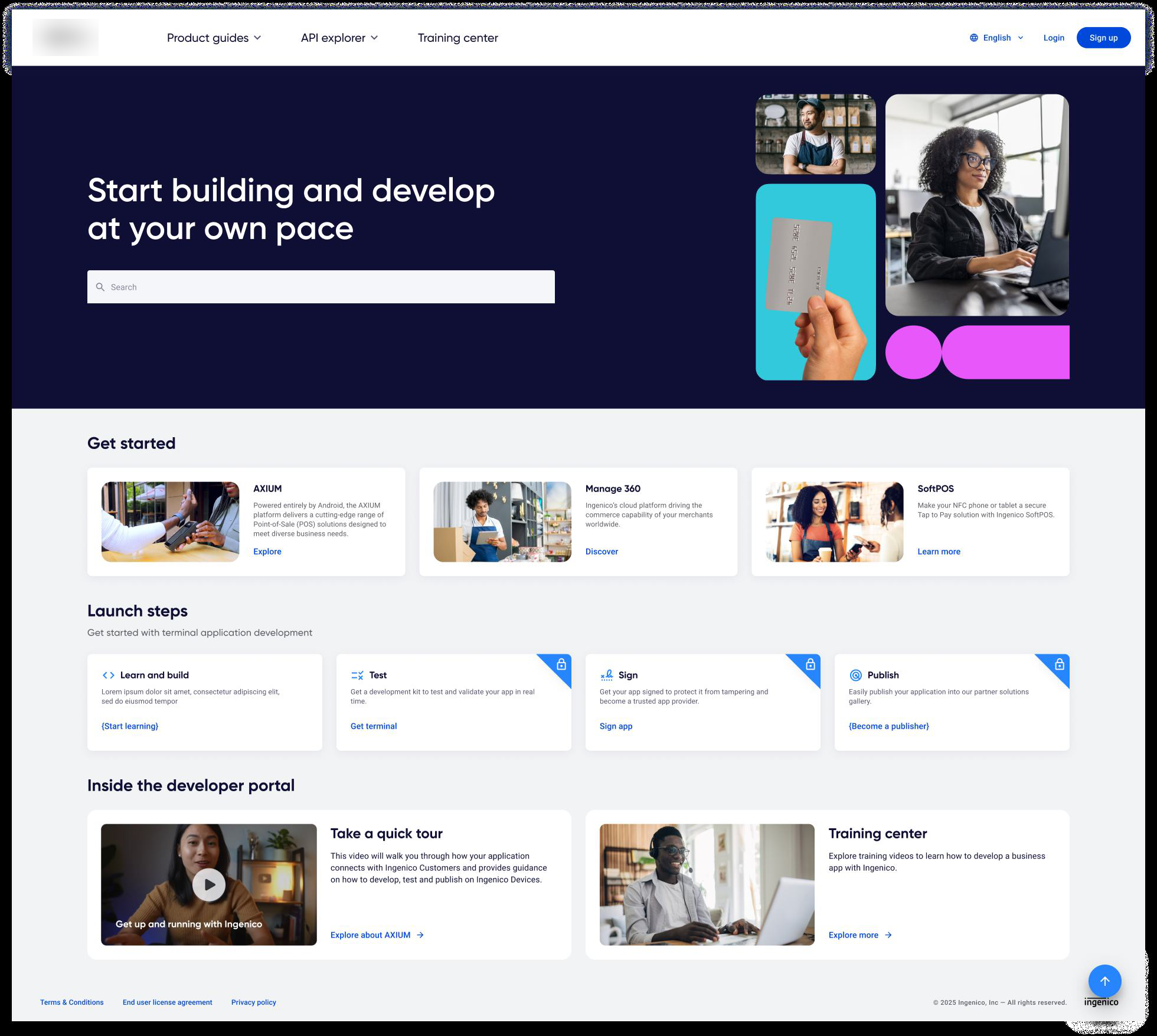 Search-first home